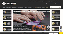 Desktop Screenshot of musik-klier.de